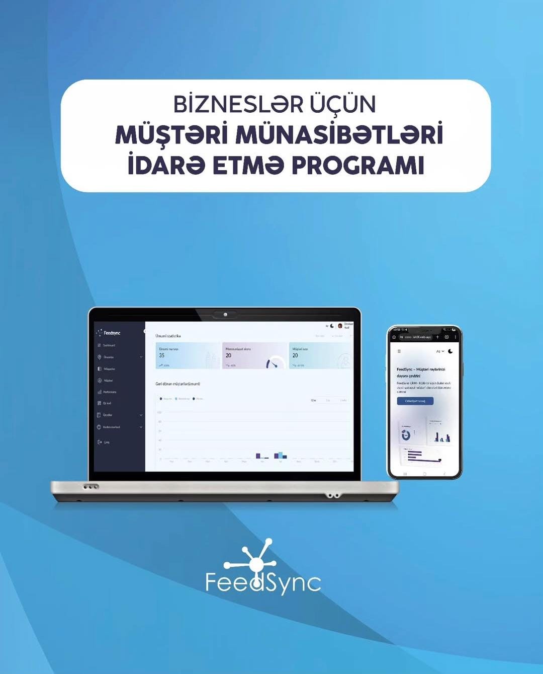 FeedSync – Bizneslərin Müştəri İdarəçiliyinə Yeni Nəfəs Gətirən AI-əsaslı CRM Platforması main image