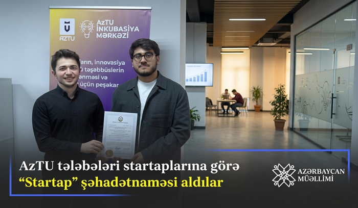AzTU tələbələrinin “ChatX” startapı KOBİA-dan “Startap” şəhadətnaməsi aldı main image