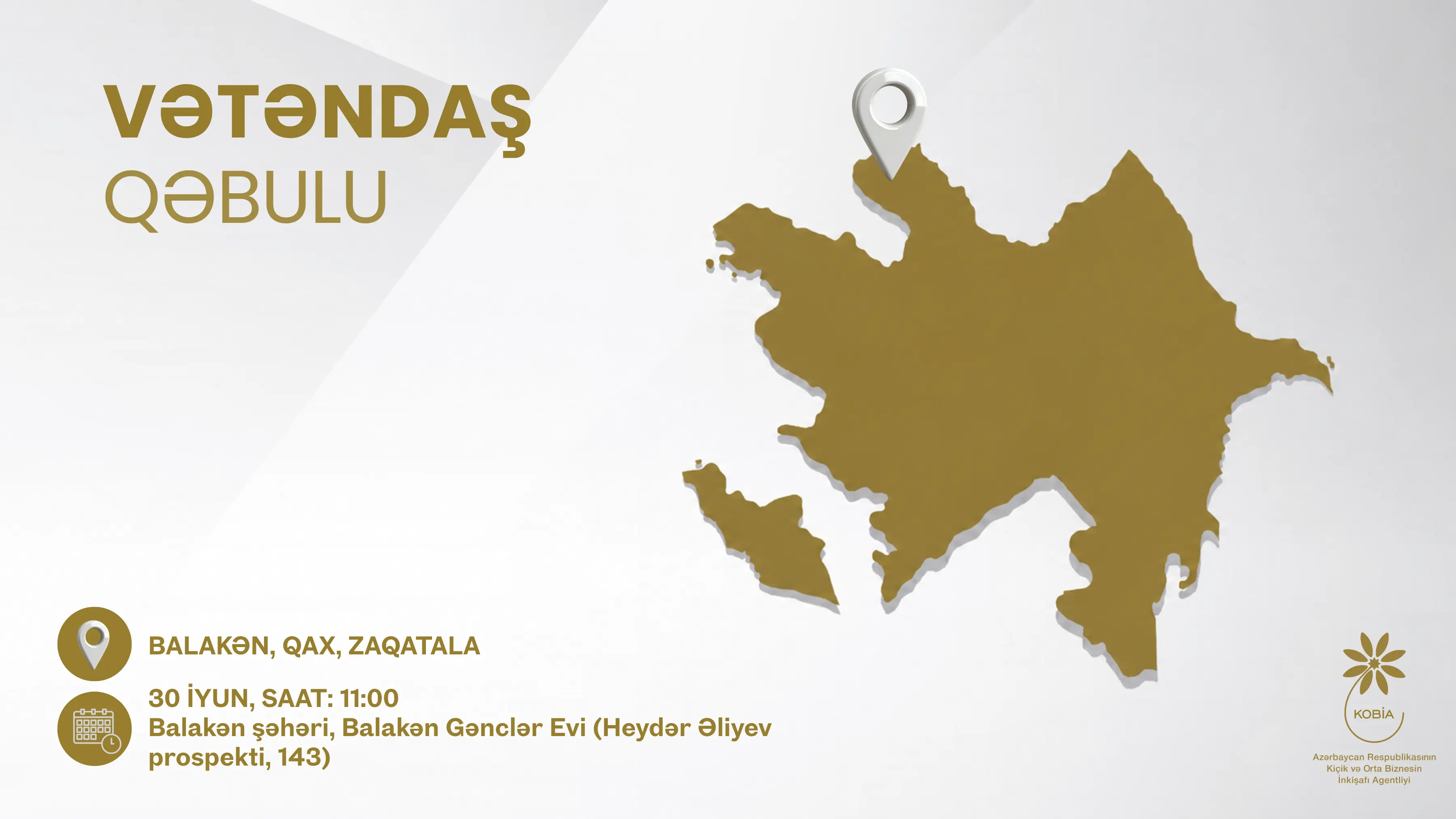 KOBİA Balakəndə sahibkarların qəbulunu keçirəcək
