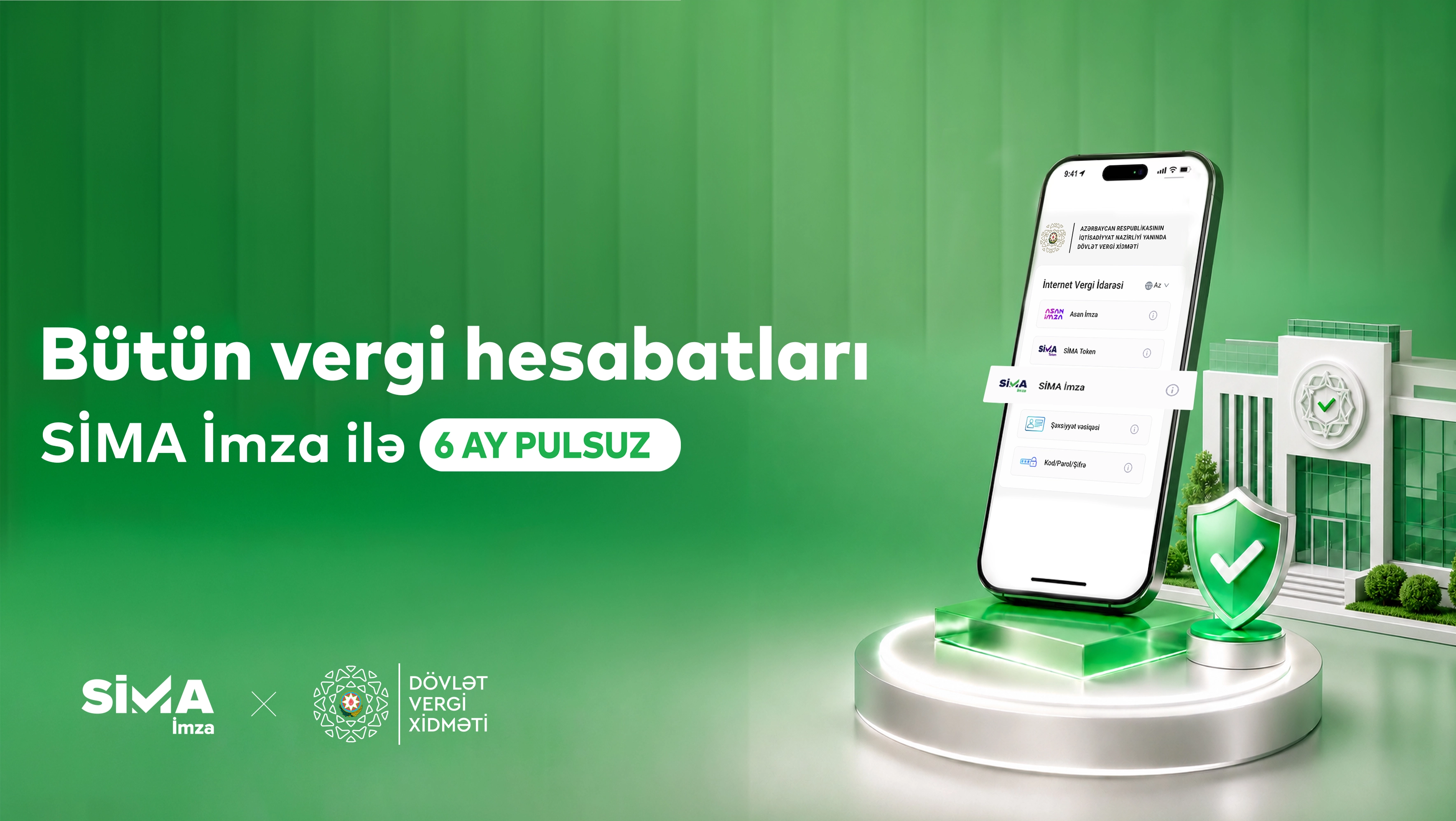 SİMA İmza ilə vergi bəyannamələrini mobil telefondan təqdim etmək mümkün oldu