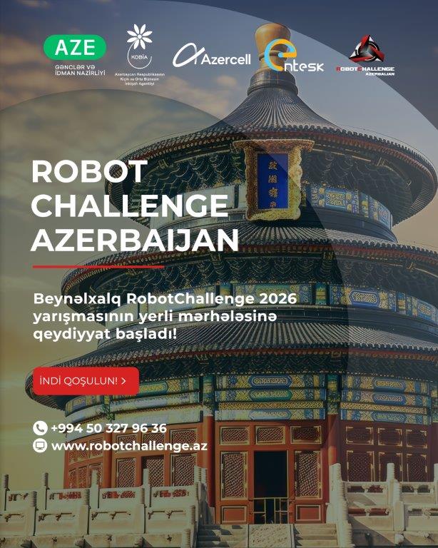 Gələcəyin robot mühəndisləri burada yetişir - "RobotChallenge 2026” üçün qeydiyyat başladı! main image