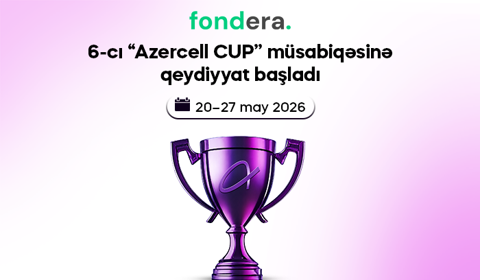 6-cı “Azercell CUP” müsabiqəsinə qeydiyyat başladı main image